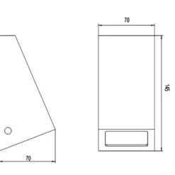 Applique Da Esterno-Selezionato da Mazzolaluce Applique da esterno da facciata bianco luce verso il basso design moderno