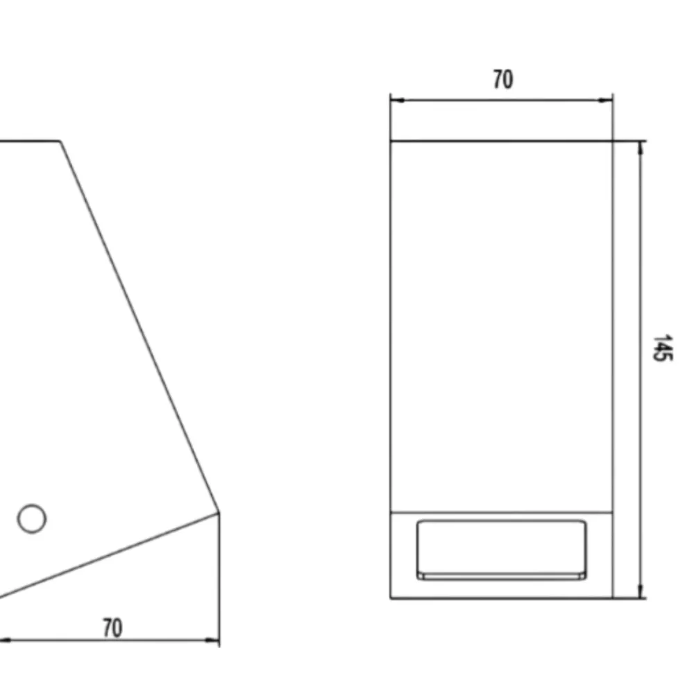 Applique Da Esterno-Selezionato da Mazzolaluce Applique da esterno da facciata bianco luce verso il basso design moderno