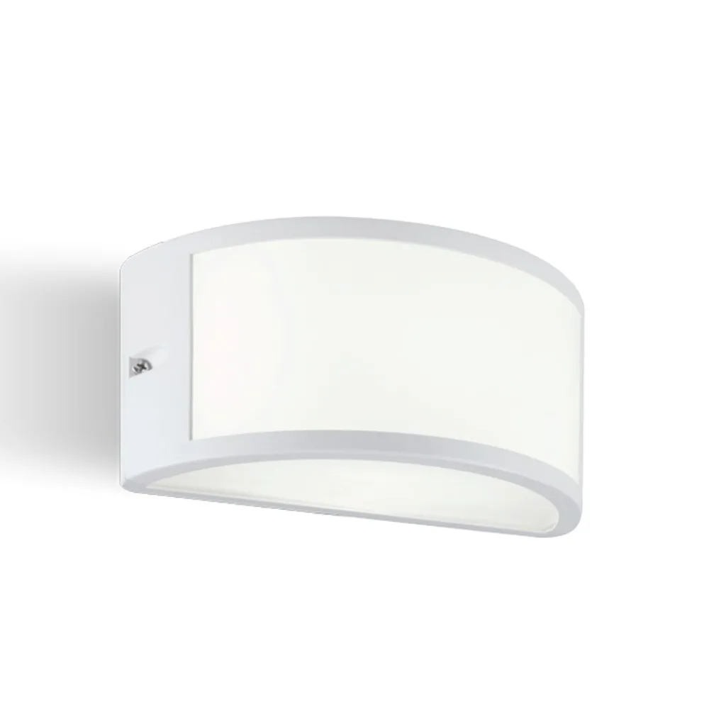 Applique Da Esterno-Selezionato da Mazzolaluce Applique da esterno design curvo bianco led 3000k ip65