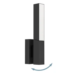 Applique Da Esterno-Selezionato da Mazzolaluce Applique da esterno design led 3000k ip44 orientabile nera