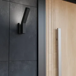 Applique Da Esterno-Selezionato da Mazzolaluce Applique da esterno design led 3000k ip44 orientabile nera