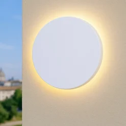 Applique Da Esterno-Selezionato da Mazzolaluce Applique da esterno disco led 7w 3000k bianco