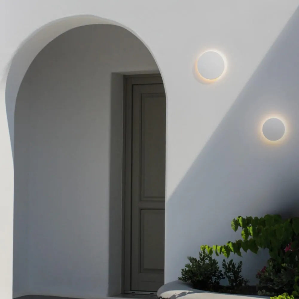 Applique Da Esterno-Selezionato da Mazzolaluce Applique da esterno disco led 7w 3000k bianco