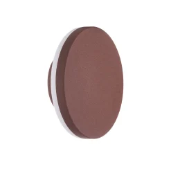 Applique Da Esterno-Selezionato da Mazzolaluce Applique da esterno disco marrone corten led 9,5w 3000k ip54