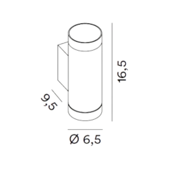 Applique Da Esterno-Perenz Illuminazione Applique da esterno doppio fascio ip65 antracite perenz quarando