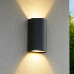 Applique Da Esterno-Selezionato da Mazzolaluce Applique da esterno grafite biemissione luce led 12w 4000k