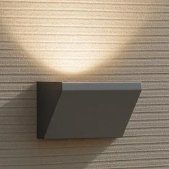 Applique Da Esterno-Selezionato da Mazzolaluce Applique da esterno grafite moderna led 18w 3000k ip65