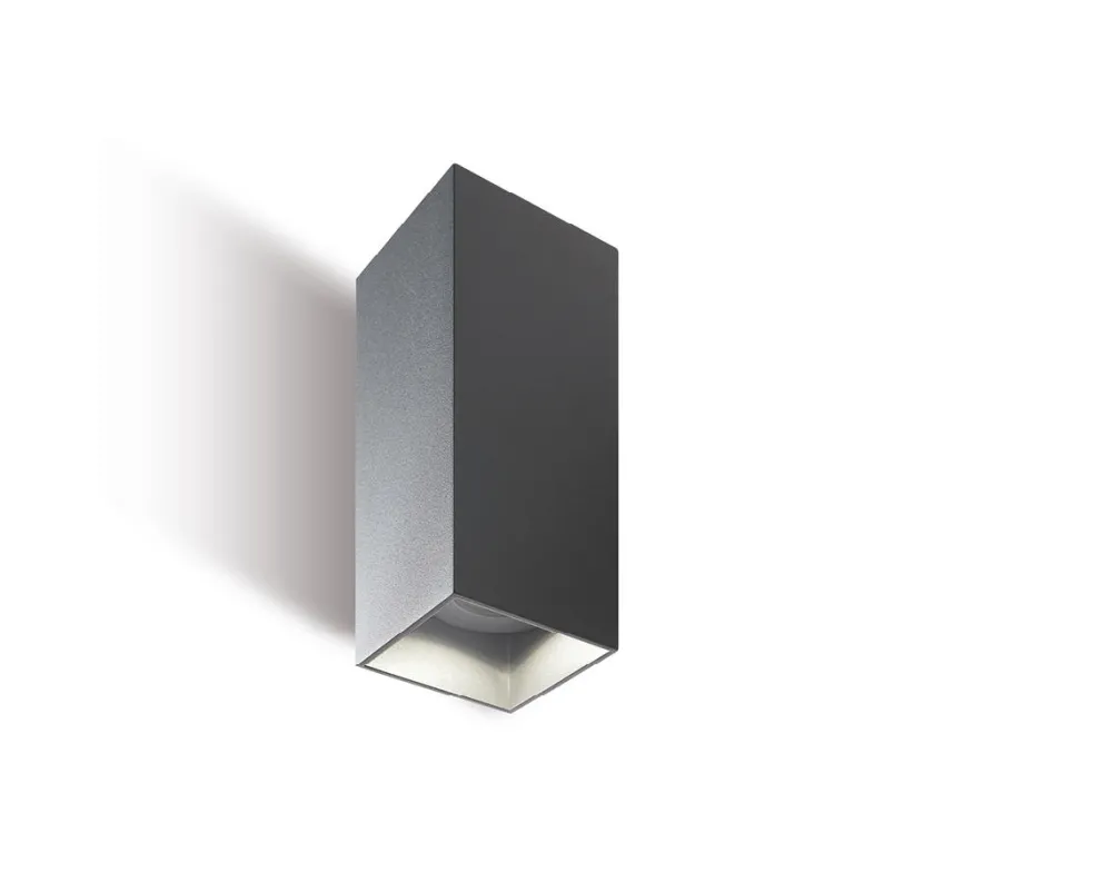Applique Da Esterno-Selezionato da Mazzolaluce Applique da esterno grafite rettangolare led biemissione 12w 4000k