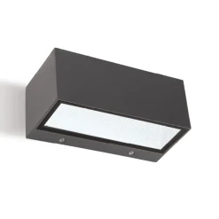 Applique Da Esterno-Selezionato da Mazzolaluce Applique da esterno grafite rettangolare moderna led 24w 3000k