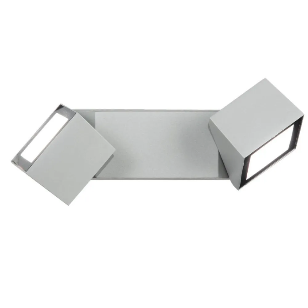 Applique Da Esterno-Ondaluce Applique da esterno grigia ip54 ap steve led 4000k orientabili