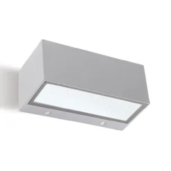 Applique Da Esterno-Selezionato da Mazzolaluce Applique da esterno grigio alluminio rettangolare led 24w 3000k