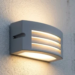 Applique Da Esterno-Selezionato da Mazzolaluce Applique da esterno grigio alluminio led 10w 3000k ip65
