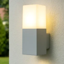 Applique Da Esterno-Selezionato da Mazzolaluce Applique da esterno grigio alluminio moderna led 7w 4000k ip65