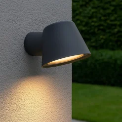 Applique Da Esterno-Selezionato da Mazzolaluce Applique da esterno grigio scuro moderna luce verso il basso