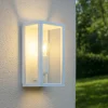 Applique Da Esterno-Selezionato da Mazzolaluce Applique da esterno ip44 in vetro alluminio pressofuso bianco