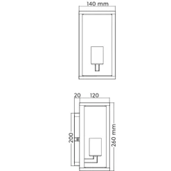 Applique Da Esterno-Selezionato da Mazzolaluce Applique da esterno ip44 in vetro alluminio pressofuso bianco