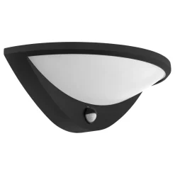 Applique Da Esterno-Selezionato da Mazzolaluce Applique da esterno ip44 sensore di movimento e crepuscolare nera