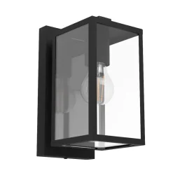 Applique Da Esterno-Selezionato da Mazzolaluce Applique da esterno lanterna e27 metallo nero ip44