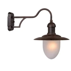 Applique Da Esterno-Selezionato da Mazzolaluce Applique da esterno lanterna marrone rustico ip44