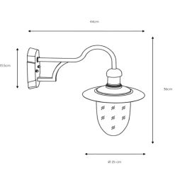 Applique Da Esterno-Selezionato da Mazzolaluce Applique da esterno lanterna marrone rustico ip44