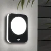 Applique Da Esterno-Selezionato da Mazzolaluce Applique da esterno led 3000k sensore di movimento nera ip44