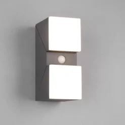Applique Da Esterno-Selezionato da Mazzolaluce Applique da esterno led 14w 3000k antracite con sensore di movimento