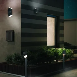 Applique Da Esterno-Selezionato da Mazzolaluce Applique da esterno led 14w 3000k antracite con sensore di movimento