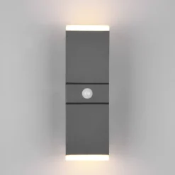 Applique Da Esterno-Selezionato da Mazzolaluce Applique da esterno led 14w 3000k antracite con sensore di movimento