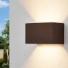 Applique Da Esterno-Selezionato da Mazzolaluce Applique da esterno led 24w 4000k corten rettangolare