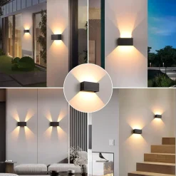 Applique Da Esterno-Selezionato da Mazzolaluce Applique da esterno led 24w 4000k corten rettangolare