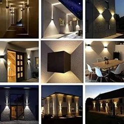 Applique Da Esterno-Selezionato da Mazzolaluce Applique da esterno led 20w 3000k cubo xl nero