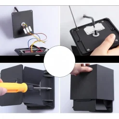 Applique Da Esterno-Selezionato da Mazzolaluce Applique da esterno led 20w 3000k cubo xl nero