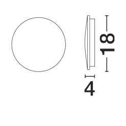 Applique Da Esterno-Selezionato da Mazzolaluce Applique da esterno led 9w 3000k disco bianco