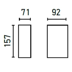 Applique Da Esterno-Selezionato da Mazzolaluce Applique da esterno led 6w 4000k moderna