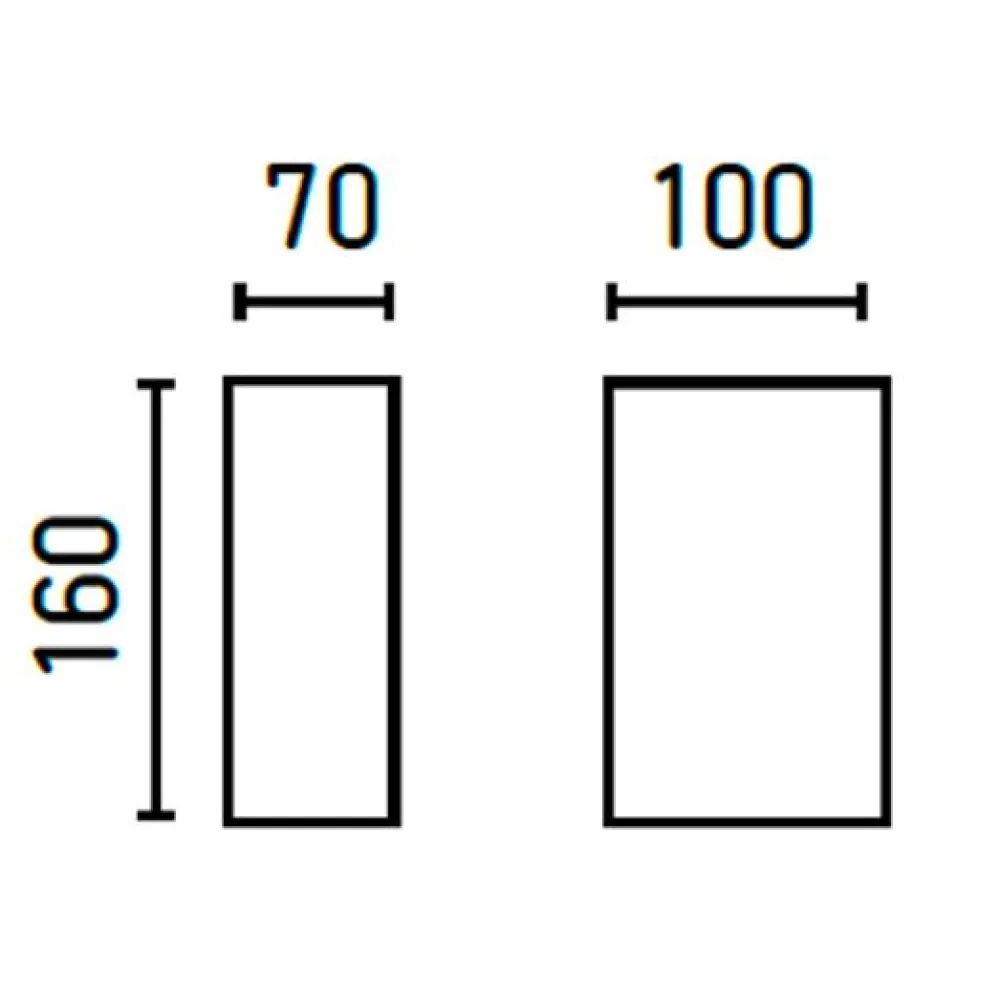 Applique Da Esterno-Selezionato da Mazzolaluce Applique da esterno led 6w 4000k moderna biemissione