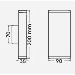 Applique Da Esterno-Selezionato da Mazzolaluce Applique da esterno led 6w 3000k moderna antracite