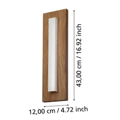 Applique Da Esterno-Selezionato da Mazzolaluce Applique da esterno legno ip44 led 3000k moderna