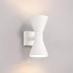 Applique Da Esterno-Selezionato da Mazzolaluce Applique da esterno luce biemissione moderna bianca