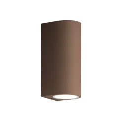 Applique Da Esterno-Gea Luce Applique da esterno 2 luci marrone corten