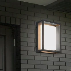 Applique Da Esterno-Selezionato da Mazzolaluce Applique da esterno moderna antracite led 10w cct anti corrosione