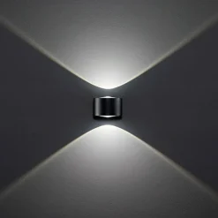 Applique Da Esterno-Perenz Illuminazione Applique da esterno moderna antracite led 12w 3000k vision perenz
