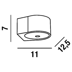 Applique Da Esterno-Perenz Illuminazione Applique da esterno moderna antracite led 12w 3000k vision perenz