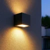 Applique Da Esterno-Selezionato da Mazzolaluce Applique da esterno moderna led 12w 3000k cubo grafite ip65