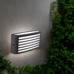 Applique Da Esterno-Selezionato da Mazzolaluce Applique da esterno moderna led 10w 4000k grigio