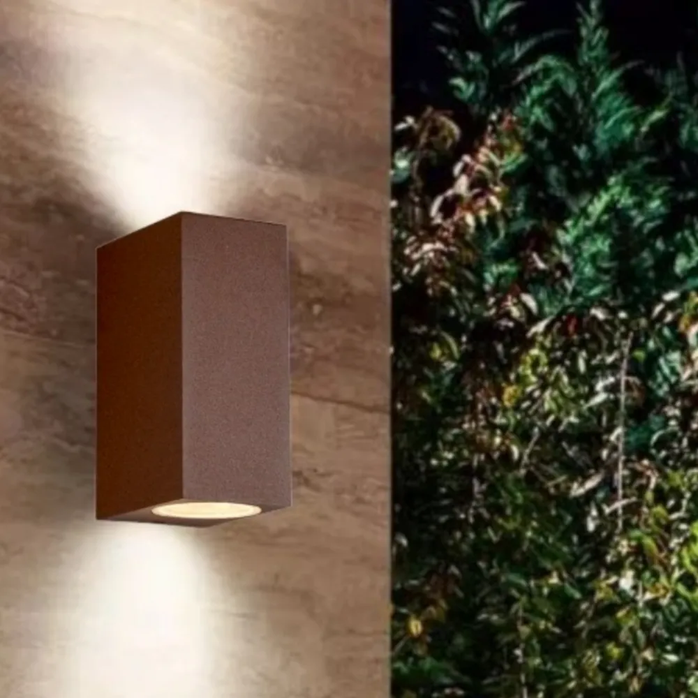 Applique Da Esterno-Selezionato da Mazzolaluce Applique da esterno moderna marrone corten
