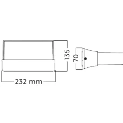 Applique Da Esterno-Selezionato da Mazzolaluce Applique da esterno moderna per balcone led 11w 3000k