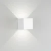 Applique Da Esterno-IsyLuce Applique da esterno moderna 6w 4000k cubo bianco