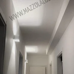 Applique Da Esterno-IsyLuce Applique da esterno moderna 6w 4000k cubo bianco