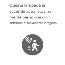 Applique Da Esterno-Selezionato da Mazzolaluce Applique da esterno moderno con sensore di movimento
