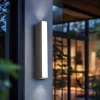 Applique Da Esterno-Selezionato da Mazzolaluce Applique da esterno moderno ip65 pressofusione di alluminio antracite led 3000k